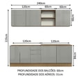 thumbnail image 5 of Cocina Integral Completa Modular Madesa Lux 240cm MG 05, 5 of 5