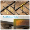 thumbnail image 6 of Casacomoda Twin Bed Frames, Storage Headboard with Charging Station, RGB Light Strips, Solid and Stable, Noise Free, No Box Spring Needed, Easy Assembly, Rustic Brown, 6 of 7