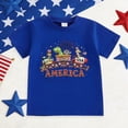 thumbnail image 2 of Quealent Kids 4th of July Shirt USA Flag Clothes Toddler Boys Girls Children Patriotic Tee Tops 1-7 Years (Blue, 12-18 Months), 2 of 5