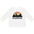 thumbnail image 3 of Inktastic Atlanta Georgia Skyline Vintage Boys or Girls Long Sleeve Toddler T-Shirt, 3 of 5