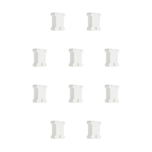 Cateissary Tablero de bobinado, bobinas de hilo, carrete de cable, multiusos, bordado multicolor de larga duración, accesorio de bricolaje, Blanco 10 piezas 10piezas