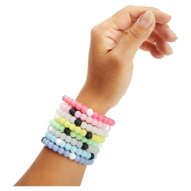 Multicolor Heart Bead Bracelet Set Green