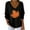 Black, variant on Womens Tops Maple Leaf Print Pullover V-Neck Lightweight Sweater Long Sleeve Soft Comfortable Top for Fall & Spring, Green, XXL