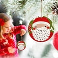 thumbnail image 4 of Fiudx Adornos Navideños de Madera, Diseño de Animales de Doble Cara, Decoración Festiva para El Árbol, Intercambio de Regalos de Oficina, Celebración Navideña, 7 Cm de Diámetro, Juego de 5 Piezas, 4 of 7