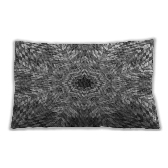 Ahgly Company Outdoor Rectangular Contemporary Lumbar Throw Pillow, 13 inch by 19 inch