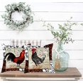 thumbnail image 2 of Throw Pillow Covers Super Soft Farmhouse Animal Red Grey Rooster with Words Decorative Pillow Covers Cushion Case for Couch 18"x18" Set of 2 Pillowcases (Red Grey Rooster), 2 of 6