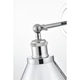 thumbnail image 4 of Living District Bentley 1-Light Cone Metal Bath Sconce in Chrome, 4 of 6