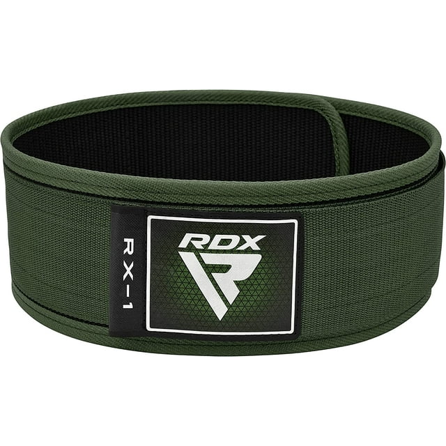 RDX Weight Lifting Belt 4 Adjustable Back Lumbar Support Bodybuilding, Powerlifting Functional Strength Training Core Exercise Fitness Workout Squats Deadlifts, Home Gym Equipment