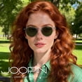 thumbnail image 6 of Joopin Polarized Round Sunglasses Women Men Trendy Acetate Sun Glasses UV Protection Retro Shades, 6 of 9