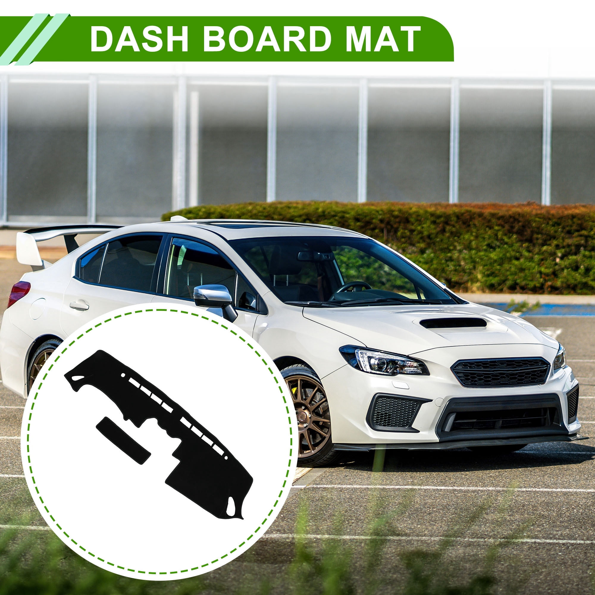 Unique Bargains Dashboard Cover for Nissan 350Z 2003-2009 Non-Slip Center Console Dash Cover Mat Polyester Silicone