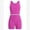 Hot Pink, variant on IBTOM CASTLE Girls 2 Piece Tennis Outfit Tank Top Shorts Set Backless Crop Tank Top Crossover Tummy Control Shorts Yoga Workout Activewear with Side Pockets 9-10 Years 浅粉色
