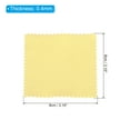 thumbnail image 2 of Uxcell 3.15x3.15" Jewelry Cleaning Cloth, 50Pcs Individually Wrapped Microfiber Polishing Cloth Yellow, 2 of 5