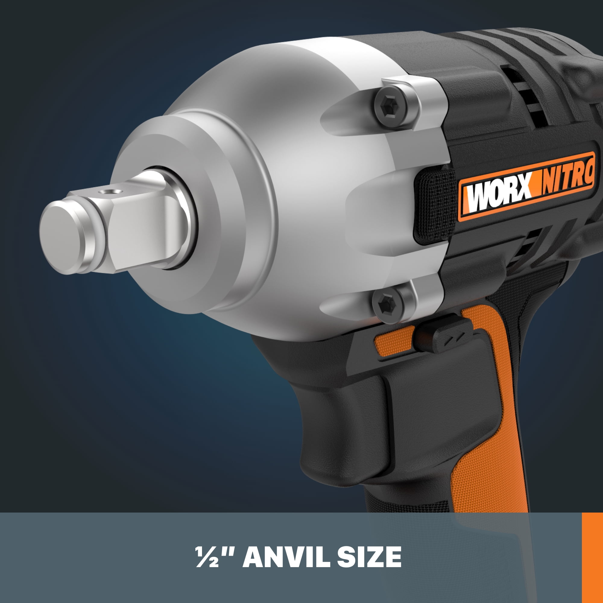 Worx Nitro WX272L.9 20V Power Share 1/2" Cordless Impact Wrench with Brushless Motor (Tool Only) Battery and Charger Not Included