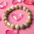 thumbnail image 5 of Earth Tone Jasper Genuine Semi Precious Beaded Stretch Bracelet 12mm Natural Gemstone Jewelry, 5 of 8