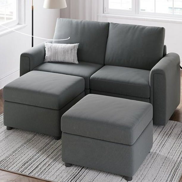 LINSY HOME Modular Couches and Sofas Sectional with Storage Sectional