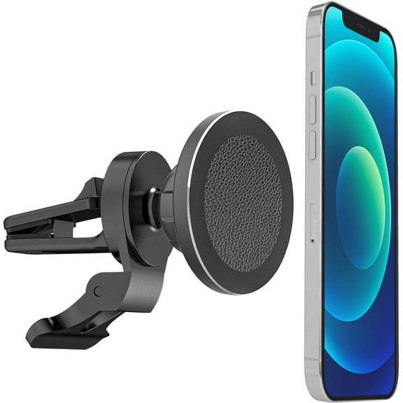 Just Wireless Magnetic Car Mount compatible with MagSafe Devices - Black