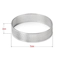 thumbnail image 1 of 10Pcs Circular Tart Ring Dessert Stainless Steel Perforation Fruit Pie Quiche Cake Mousse Mold Kitchen Baking Mould, 1 of 5
