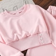 thumbnail image 7 of Mnyotv Back To School Outfits for Girls Sweet Long Sleeve Crop Sweatshirt and High Waisted Pants Size 7-8 Years, 7 of 7