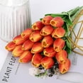 thumbnail image 5 of 10pcs Artificial Tulip Flowers, Real Touch Pink Tulips, Fake Tulips for Bouquet Arrangements Table Centerpieces Home Indoor Outdoor Summer Decorations, 5 of 5