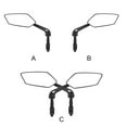 thumbnail image 2 of relayinert Rearview Mirror Wide-angle Rotation Cycling 20-24mm Handlebar Flat Rear View Outdoor Mirrors Accessory Right, 2 of 9