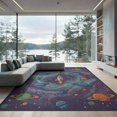 thumbnail image 2 of ODIKA Science Fiction Nebula Spaceship System Educational Learning for Queen Size Bedroom, Under Bed, Master Suite, Foldable Easy Care, 2 of 7