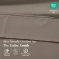 thumbnail image 5 of Casa Platino King Sheets Cotton – 450 Thread Count 100% Cotton Cooling King Sheet Set, Naturally Breathable, Fade Resistant, Fully Elasticized Bedding – Taupe, 5 of 8