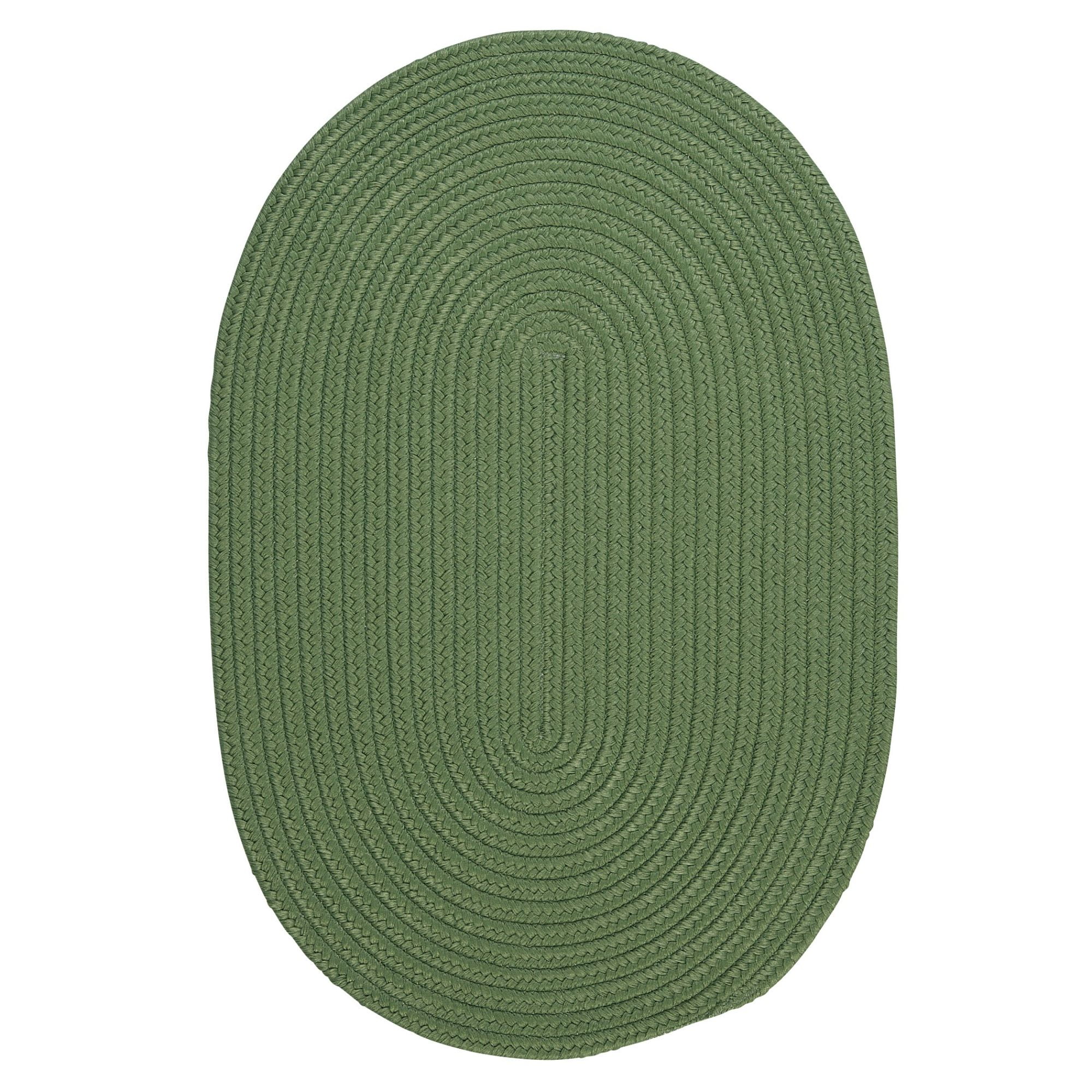 9' x 12' Moss Green All Purpose Handcrafted Reversible Oval Outdoor ...