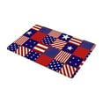 thumbnail image 2 of Clearance!XEOVHV Patriotic Door Mat, 4th of July 24 Grid Flag Stars and Stripes Mat Non-Slip Independence Day Entrance Door Rugs for Indoor Outdoor Home Bathroom Decor, 16 x 24 Inch, 2 of 8