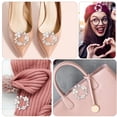 thumbnail image 4 of SHISUYAN Pearl Crystal Shoe Clips for Wedding Decor Removable Embellishments with Metal Plastic Multi Color, 4 of 8