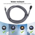 thumbnail image 3 of 26AWG RJ45 Water Resistant Ethernet Cable, 2000Mbps Replacement Standard Cat6 Cable with Simple Install for Gen 3 V3 V4, Designed with Premium Copper for Home and Outdoor Use, 3 of 7
