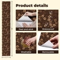 thumbnail image 5 of Coffee Shop Peel and Stick Wallpaper Abstract Coffee Bean Shades Brown Beige Wall Mural 17.7in x 9.8ft Self Adhesive Removable Wall Paper Renter Friendly Wallpaper for Bakery Coffee Lover, 5 of 8