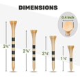 thumbnail image 4 of Camisetas de golf SAPLIZE Bamboo, 150 unidades (8,3 cm), biodegradables, 4 of 6