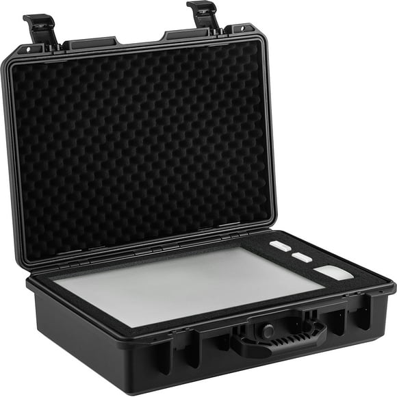 VEVOR Waterproof Hard Case with Customizable Foam, Portable Protective Hard Camera Case, Black, 1 Count