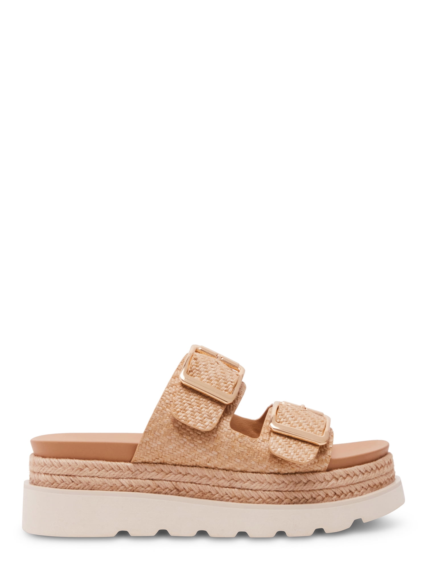 Madden Girl Women's Mythicall Two Strap Slide Platform Sandal