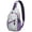 Flying Unicorn, variant on Dog Paw Print Sling Backpack for Women Men, Cute Puppy Pattern Crossbody Bag with Bone and Tail Design, Travel Hiking Daypack
