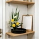 thumbnail image 4 of Lavabo De Plástico Juego de jarrones de plástico negro para arreglos florales con herramientas para macetas hidropónicas de 23 cm (1 pieza) Rkxzt, 4 of 9
