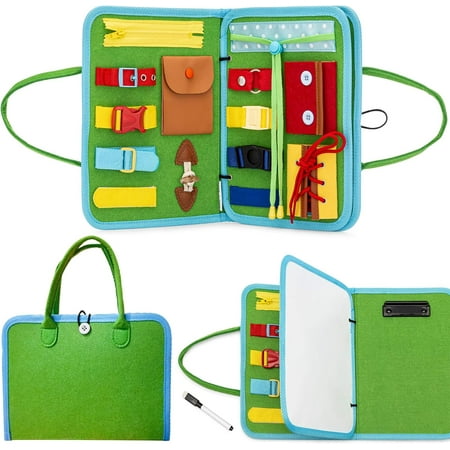 Busy Board for Toddler Montessori Sensory Toys Educational Learning Activities Board