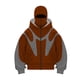 thumbnail image 1 of MHFRRA Sudaderas con Capucha y Cremallera para Hombre, Sudadera Informal y Holgada con Diseño Estampado Naranja, 1 of 2