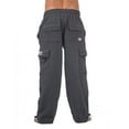 thumbnail image 3 of Pro Club Mens Heavyweight Cargo Sweatpants, Charcoal, 4XL, 3 of 4