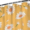 thumbnail image 3 of Yellow Daisy Flower Pattern Shower Curtain 36"x72" ,Bathroom Decorative Shower Curtains Set with 12 Hooks,Modern Waterproof Washable Shower Curtain, 3 of 6