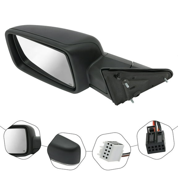 Left Driver Side For 2013-2019 Dodge Ram 1500 Power Heated LED Signal View Mirror Manual Folding