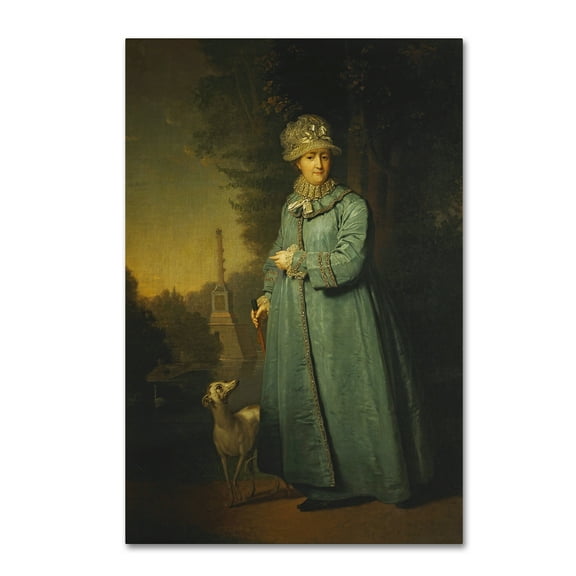 Trademark Fine Art 'Portrait Of Catherine Ii' Canvas Art by Vladimir Borovikovsky