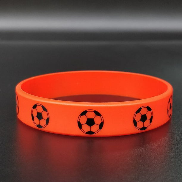 Silicone Football Soccer Elastic Bracelets Sports Wristband Bracelets  Bangles Unisex Jewelry Accessories Wholesale Lovers Gifts - Walmart.com