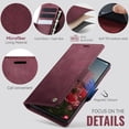 thumbnail image 2 of Wallet Case for Samsung Galaxy S23 Ultra Leather Wallet Flip Cover with Card Holder, Kickstand, Magnetic Closure, RFID Blocking TPU Shockproof Phone Case Compatible with S23 Ultra, 2 of 8