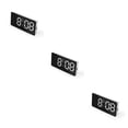 thumbnail image 3 of Reloj de alarma digital Kearding LED Snooze Blanco 3Conjunto, 3 of 6