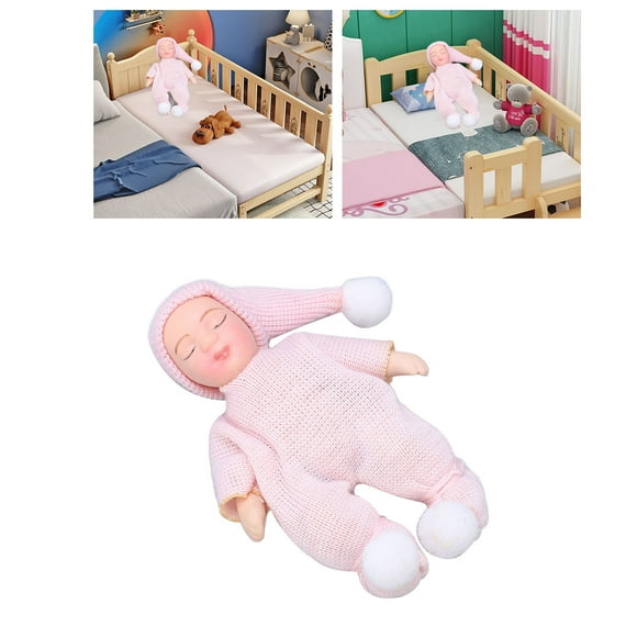 Casa de muñecas en miniatura para recién nacido mini accesorios para dormir casa de muñecas bebé de porcelana para decoración ANGGREK Otros
