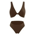 thumbnail image 3 of Swimsuit For Women Sexy Hollow Patchwork Split Suit Bikini Summer Holiday Beach Wear BW1 M, 3 of 3