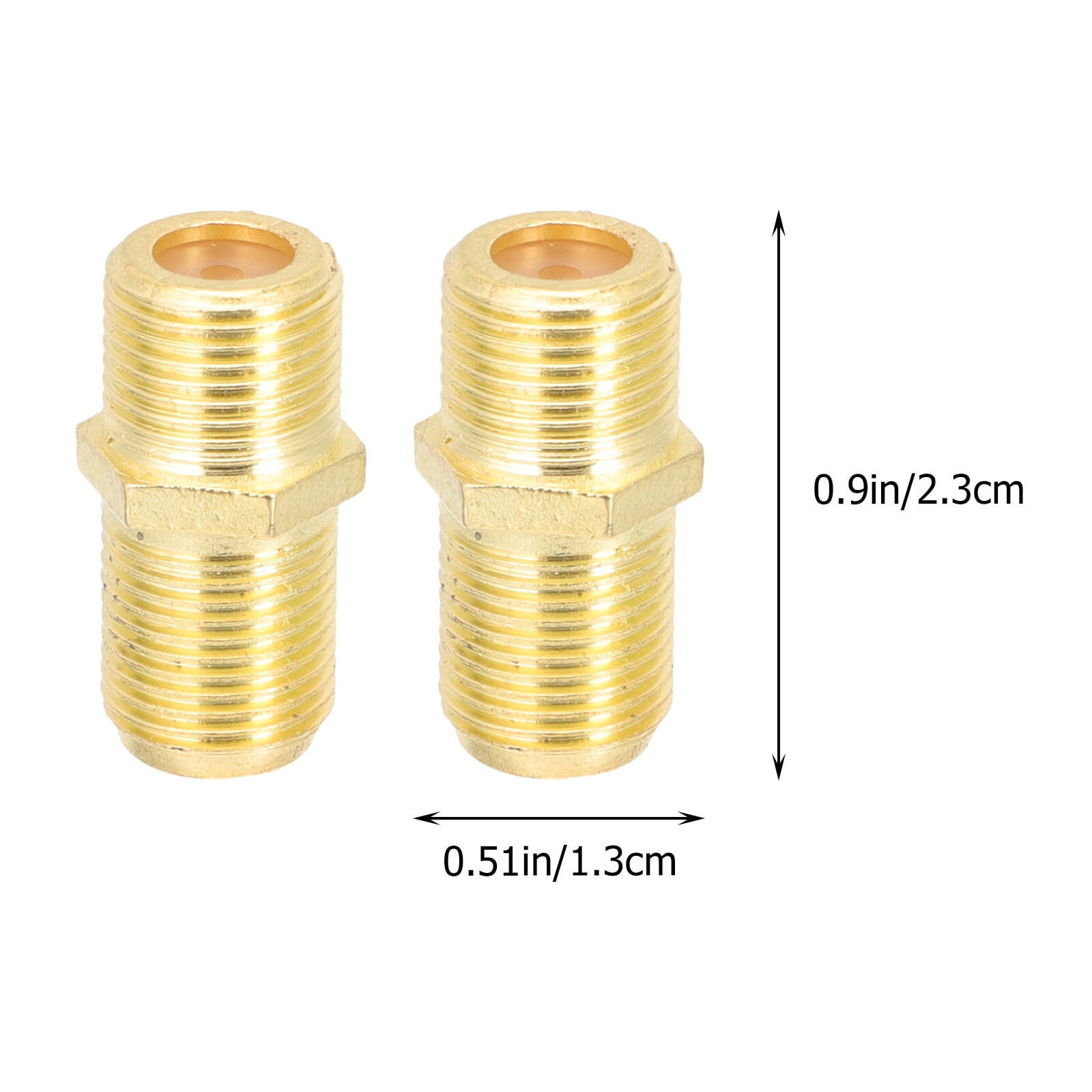 6Pcs Coaxial Cable Connectors Ftype Female to Female Coax Cable