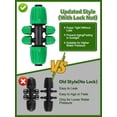 thumbnail image 4 of Locked Barbed Tee Connectors /\uD to /\uD Drip Irrigation Fittings Kit /mm to /mm Tube Lock Female Connector Way Barbed Lock Irrigation Parts for Watering System, 4 of 6