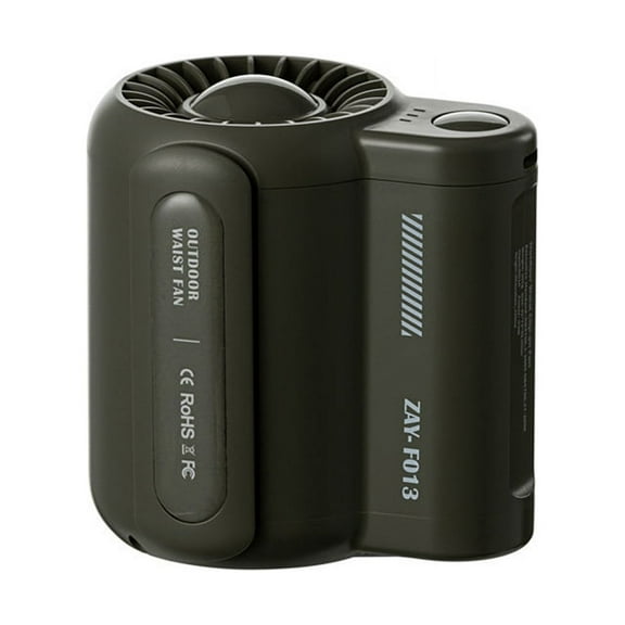 USB Portable Personal Hanging Waist Fan 4500MAh Recharge Wearable Electric Fan Outdk2816